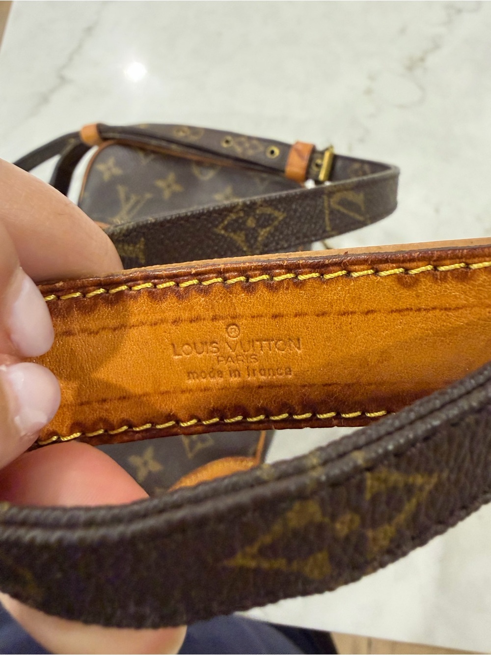 Louis Vuitton Monogram Canvas Shoulder Strap - Brown/Tan